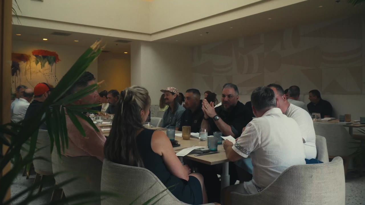 MSP Fuel members discussing their businesses around a meeting table